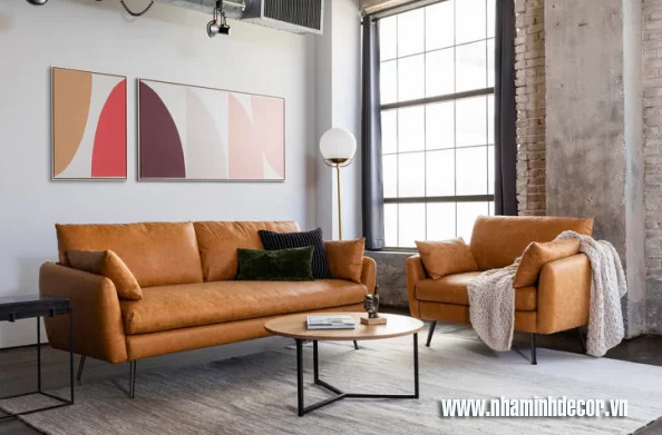 Ghế sofa đơn cần hài hoà với các loại đồ nội thất trong phòng